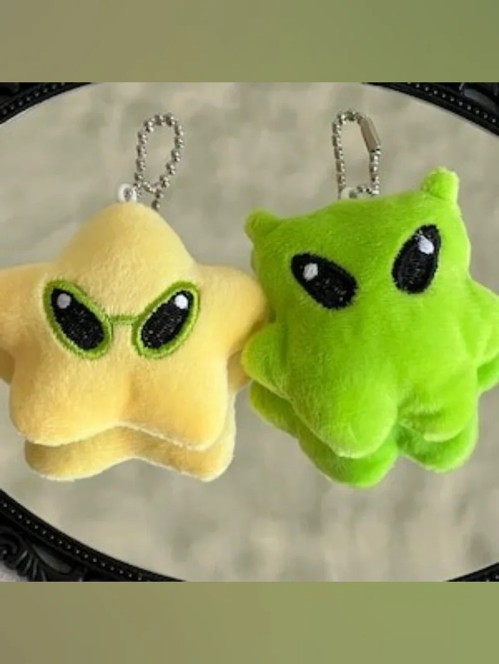 Alien & Star Plush Backpack Charms Kawaii Anime Y2K Back To School Bag